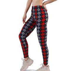 Women Comic Cartoon Printed High Stretch Punk Rock Leggings - Awakening Aesthetics