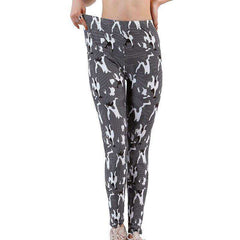 Women Comic Cartoon Printed High Stretch Punk Rock Leggings - Awakening Aesthetics