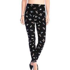 Women Comic Cartoon Printed High Stretch Punk Rock Leggings - Awakening Aesthetics