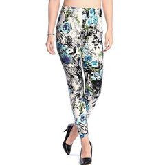 Women Comic Cartoon Printed High Stretch Punk Rock Leggings - Awakening Aesthetics