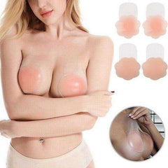 Women Invisible Breast Petals Reusable Lift Nipple Cover Sexy Backless Strapless Bra - Awakening Aesthetics