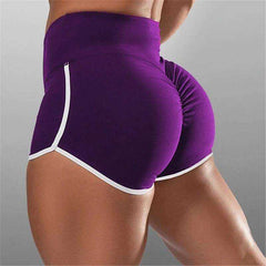 Women New Summer High Waist Push Up Elasticated Seamless Fitness Sport Gym Short Leggings - Awakening Aesthetics
