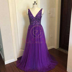 Pink High Split Tulle Sweep Sleeveless A-line Lace Up Backless Evening Gown
