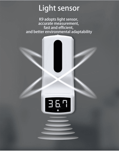 New Wall Mounted Touchless No Contact K9 Infrared Lcd Temperature Thermometer Sanitizer Sensor Machine With Automatic Liquid Soap Dispenser