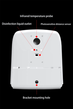 New Wall Mounted Touchless No Contact K9 Infrared Lcd Temperature Thermometer Sanitizer Sensor Machine With Automatic Liquid Soap Dispenser