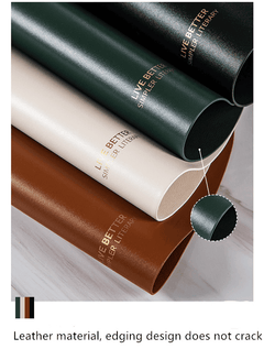 Non Slip PU Leather Tableware Pad Placemat Disc